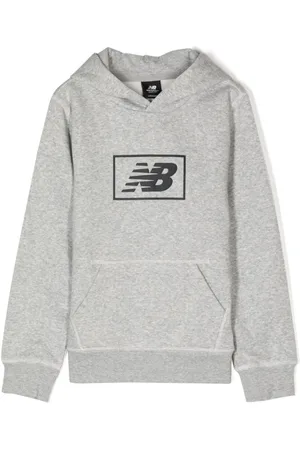 New Balance Hættetrøje med logotryk og pouch-lomme