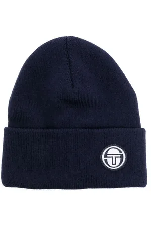 Sergio Tacchini Ribstrikket hue med logomærke