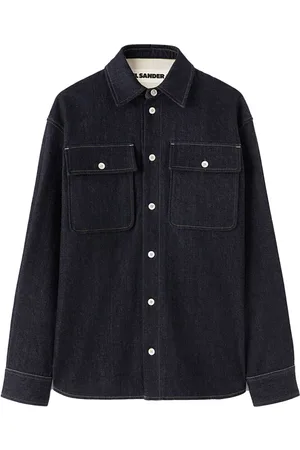 Jil Sander Denimnederdel med dekorative syninger