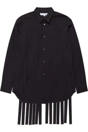 Comme des Garçons Plisseret skjorte med frynser