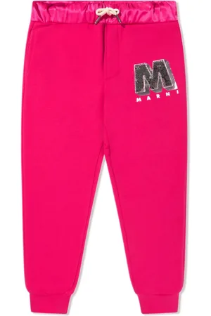 Marni Joggingbukser i jersey med paillet-logo