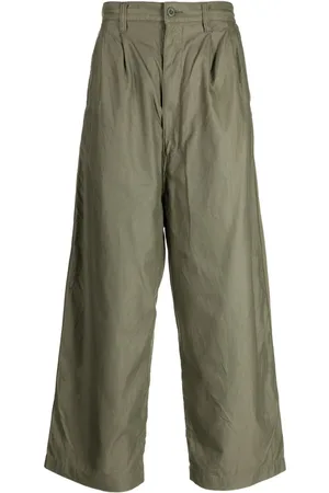 Comme des Garçons Cropped bukser med plisseringer