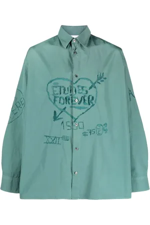Etudes Skjorte med broderet logo