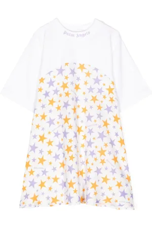 Palm Angels T-shirt-kjole med stjernetryk