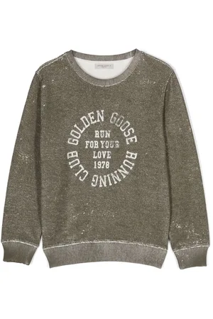Golden Goose Falmet sweatshirt med logotryk