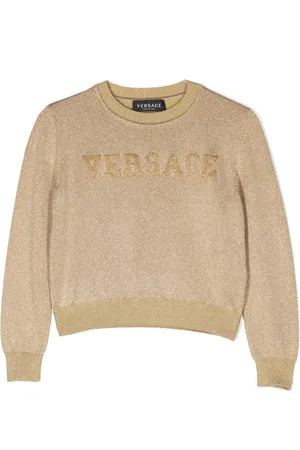 VERSACE Bukser med metallisk tråd og svaj