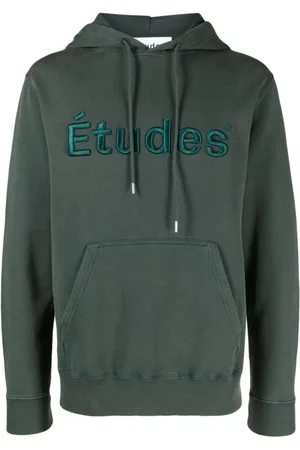 Etudes Klein hættetrøje med broderet logo