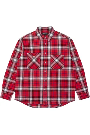 Purple Brand Skotskternet skjorte i flannel
