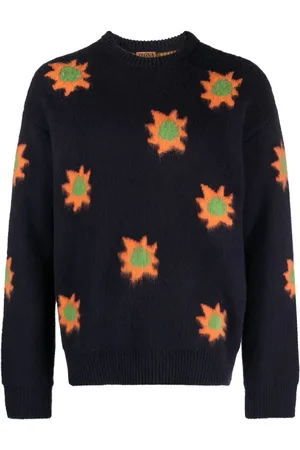 Ermenegildo Zegna Intarsia-strikket trøje med mønster