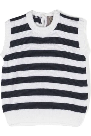 LITTLE BEAR Strikket vest med striber