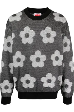 Kenzo T-shirt med blomstertryk og logotryk