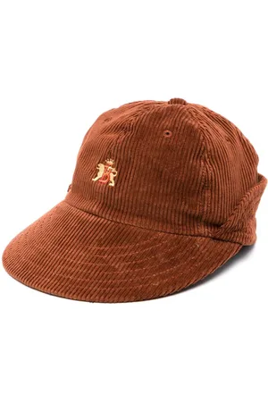 Baracuta Kasket i fløjl med broderet logo