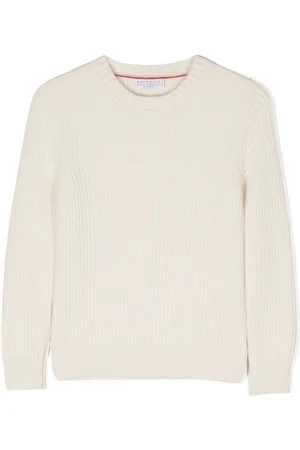 Brunello Cucinelli Ribbet kashmirtrøje