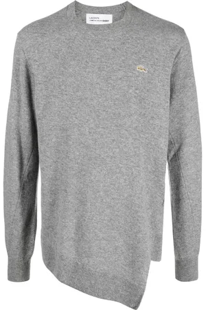 Comme des Garçons X Lacoste asymmetrisk sweater i uld