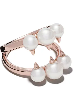 Tasaki Collection Line Danger Signature-ring i 18 karat rødguld