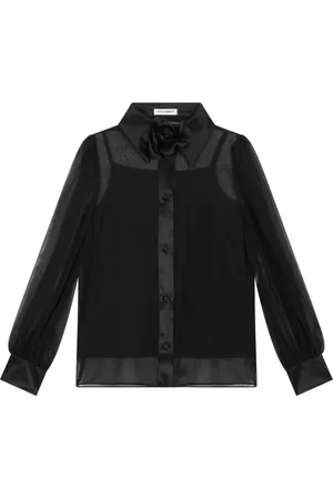 Dolce & Gabbana Skjorte med blomsterapplikation