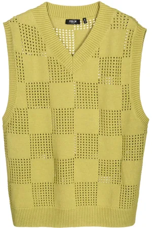 FIVE CM Vest i løs strik med V-hals