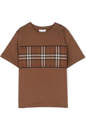 Burberry T-shirt med ternet panel