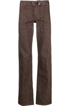 Ludovic De Saint Sernin Cargo-bukser i denim med monogramtryk