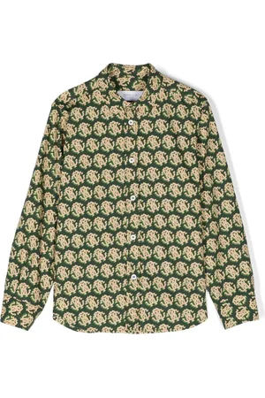 Roberto Cavalli Langærmet skjorte med monogram-tryk