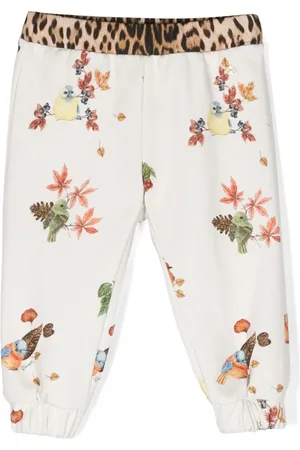 Roberto Cavalli Joggingbukser med blomstertryk
