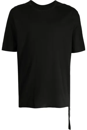 ISAAC SELLAM EXPERIENCE T-shirt i økologisk bomuld med læder-rem
