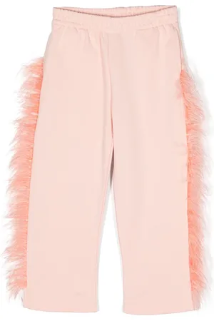 Le pandorine Leggings i økologisk bomuld med fjerdetalje