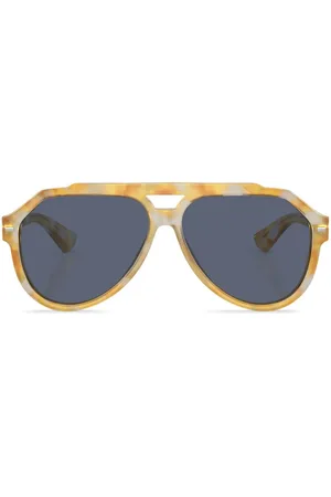 Dolce & Gabbana Solbriller med rundt stel og grafisk tryk