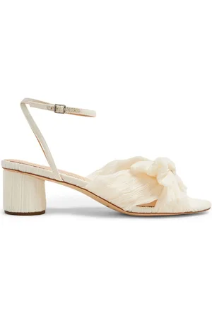 Loeffler Randall Dahlia 50mm sandaler i plissé med sløjfe