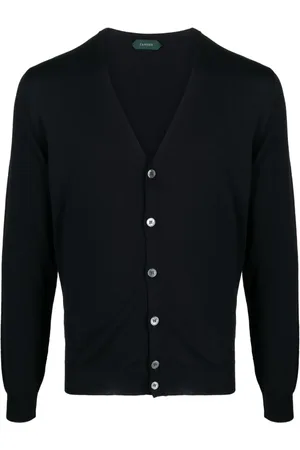 ZANONE Finstrikket cardigan med dyb V-hals