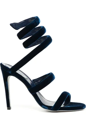 RENE CAOVILLA 100mm Cleo sandaler i velour-finish