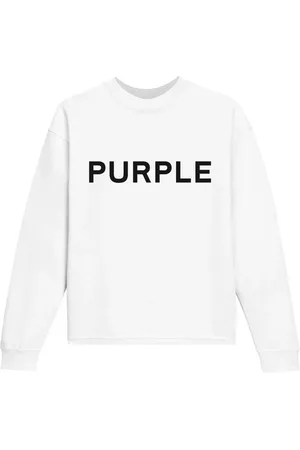 Purple Brand Sweatshirt i fleece med logotryk