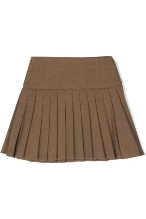 Ralph Lauren Chevron-strikket skjorte med plisseringer