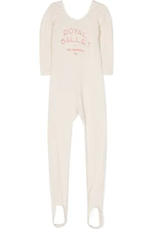 The Animals Observatory Jumpsuit med lange ærmer og logotryk