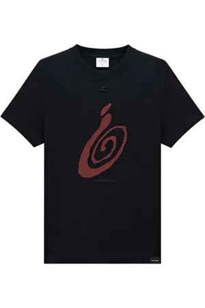 Courrèges T-shirt med grafisk tryk