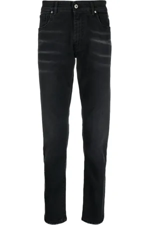 SALVATORE SANTORO Smalle jeans med logomærke