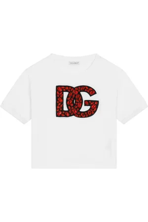 Dolce & Gabbana T-shirt med krystaludsmykning