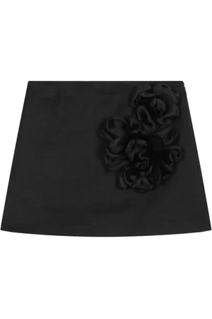 Dolce & Gabbana Tylnederdel med blomsterapplikation og A-snit