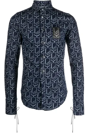 Ludovic De Saint Sernin Skjorte med monogramtryk og logomærke