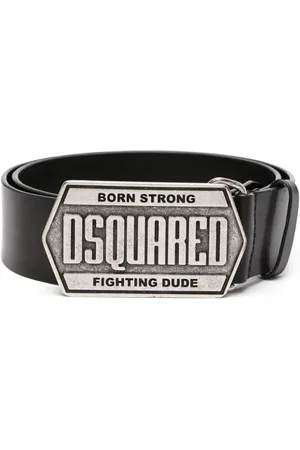Dsquared2 Læderbælte med logoplade