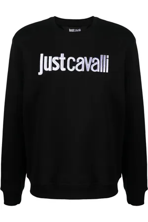 Roberto Cavalli Sweatshirt med broderet logo
