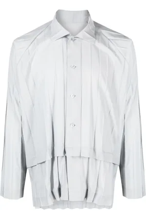 Issey Miyake Plisseret Edge skjorte