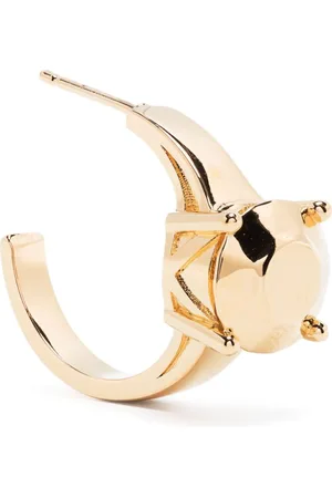 In Gold We Trust Hoop-ørering med imiteret ring