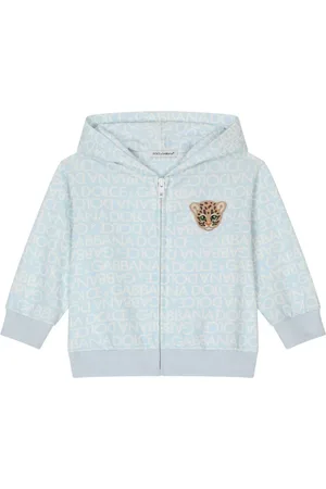 Dolce & Gabbana Hættetrøje med logotryk og mærkedetalje