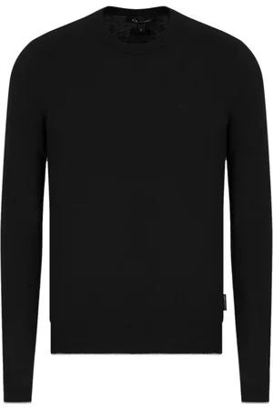 Armani Exchange Striktrøje med broderet logo