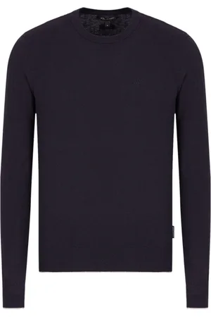 Armani Exchange Striktrøje med broderet logo