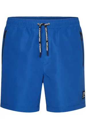 Karl Lagerfeld Badeshorts med snoretræk og logomærke