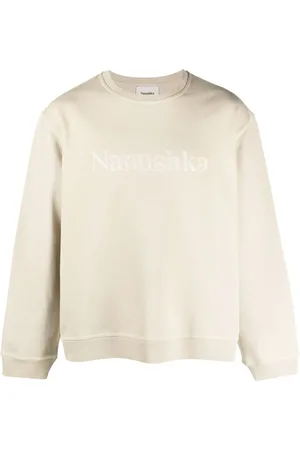 Nanushka Sweatshirt med broderet logo