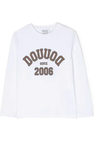 DOUUOD KIDS T-shirt med logotryk