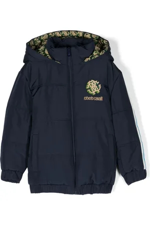 Roberto Cavalli Jakke med hætte og broderet logo
